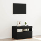 Armadio da Notte Rovere Nero 60 x 35 x 40 cm Legno multistrato