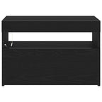 Armadio da Notte Rovere Nero 60 x 35 x 40 cm Legno multistrato