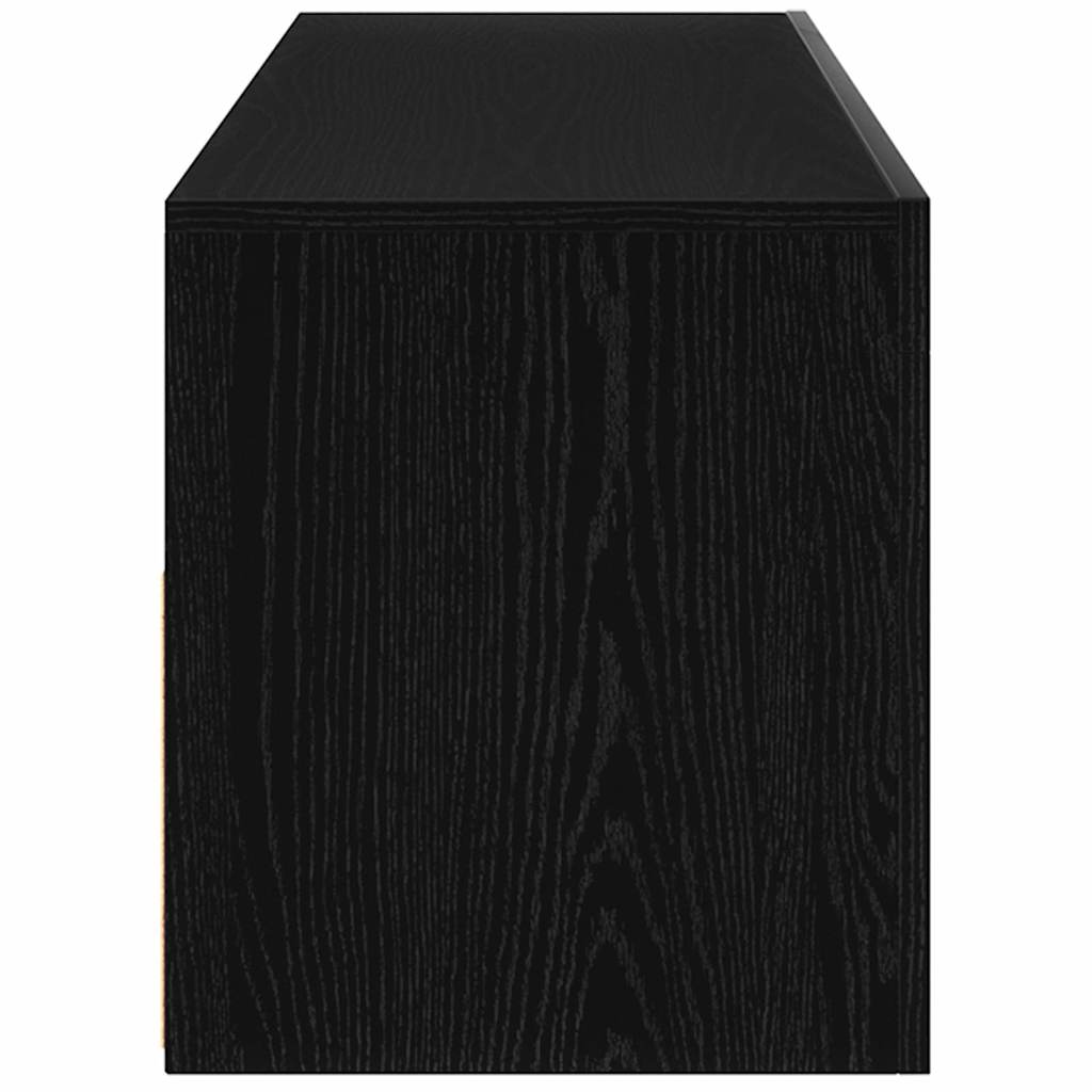 Armadio da Notte Rovere Nero 60 x 35 x 40 cm Legno multistrato
