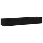 Mobile a muro con cassetto 2 pcs Rovere Nero