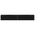 Mobile a muro con cassetto 2 pcs Rovere Nero