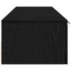 Mobile a muro con cassetto 2 pcs Rovere Nero
