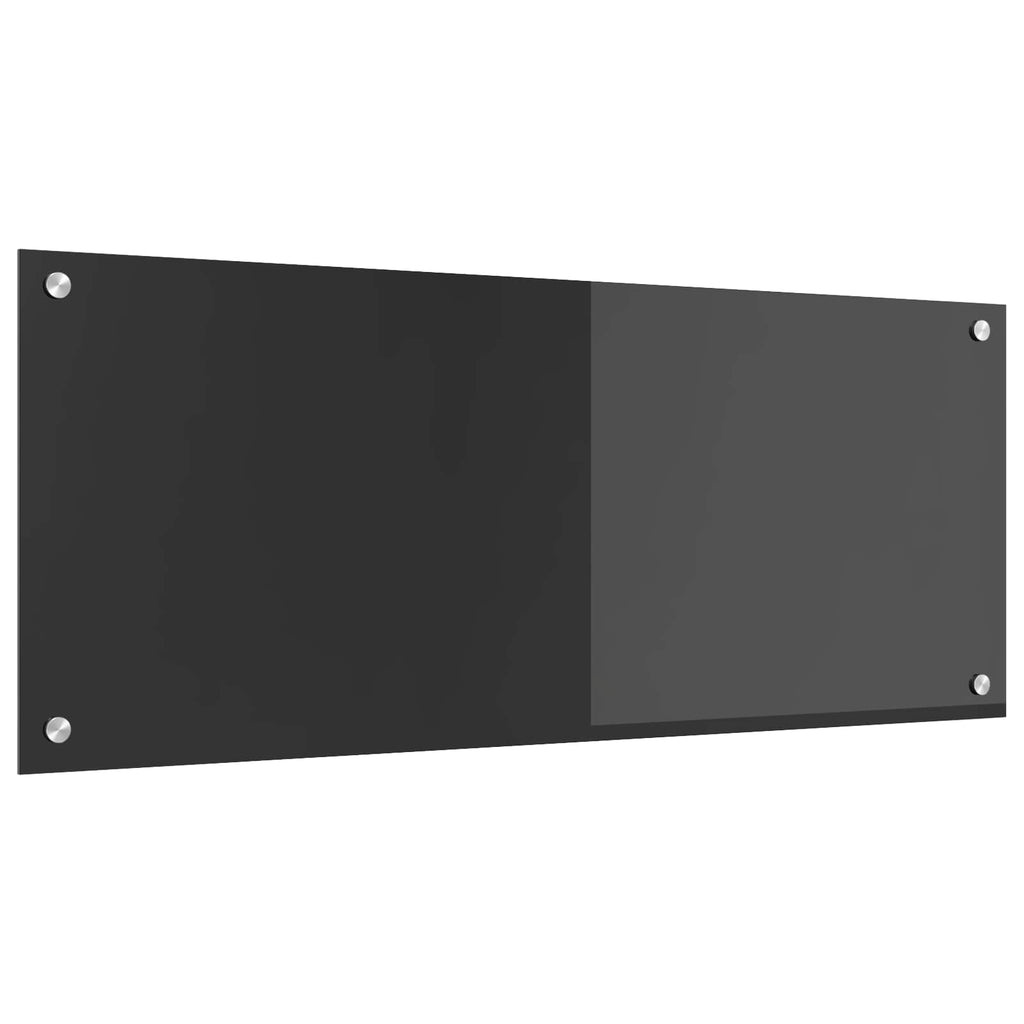 Schienale da cucina Grigio scuro 100 x 40 cm vetro temperato