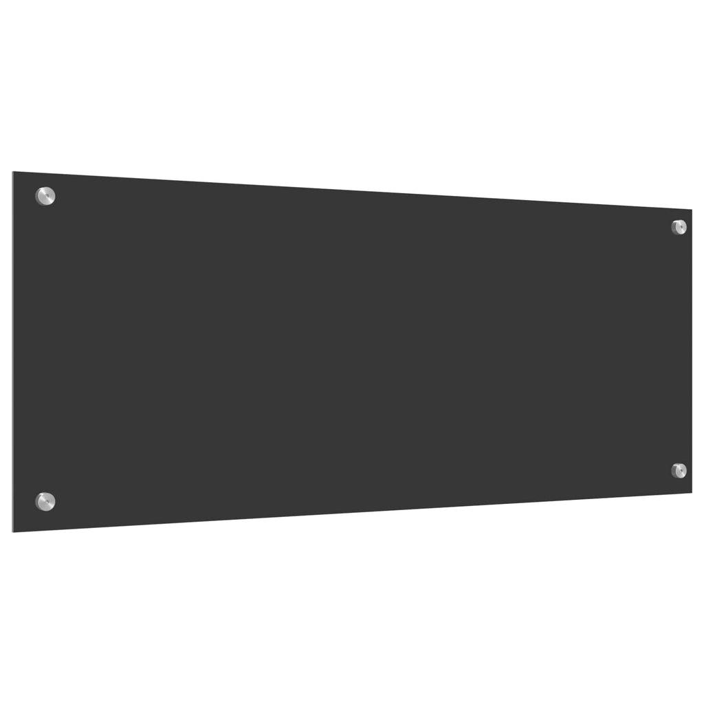 Schienale da cucina Grigio scuro 100 x 40 cm vetro temperato