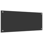Schienale da cucina Grigio scuro 100 x 40 cm vetro temperato