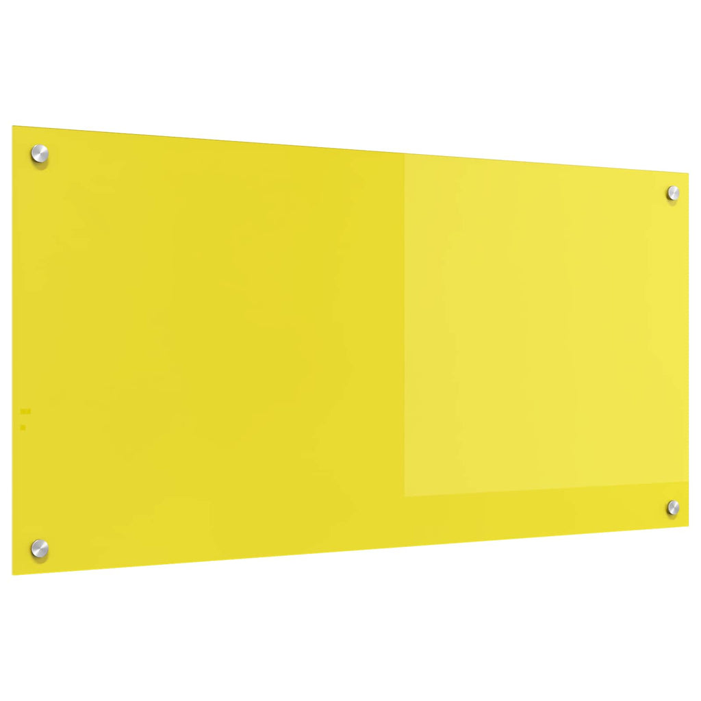 Schienale da cucina Giallo 100 x 50 cm vetro temperato