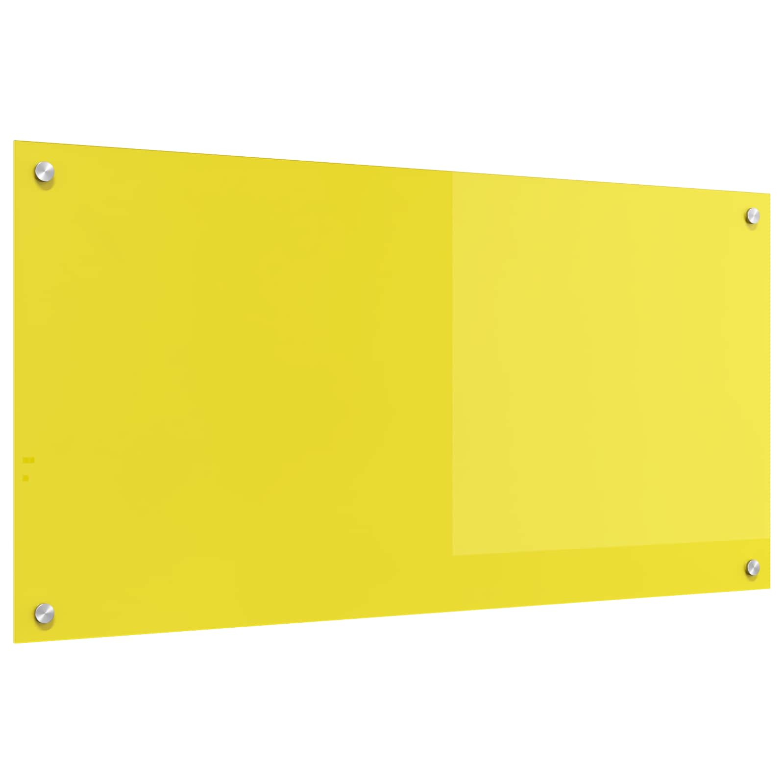 Schienale da cucina Giallo 100 x 50 cm vetro temperato
