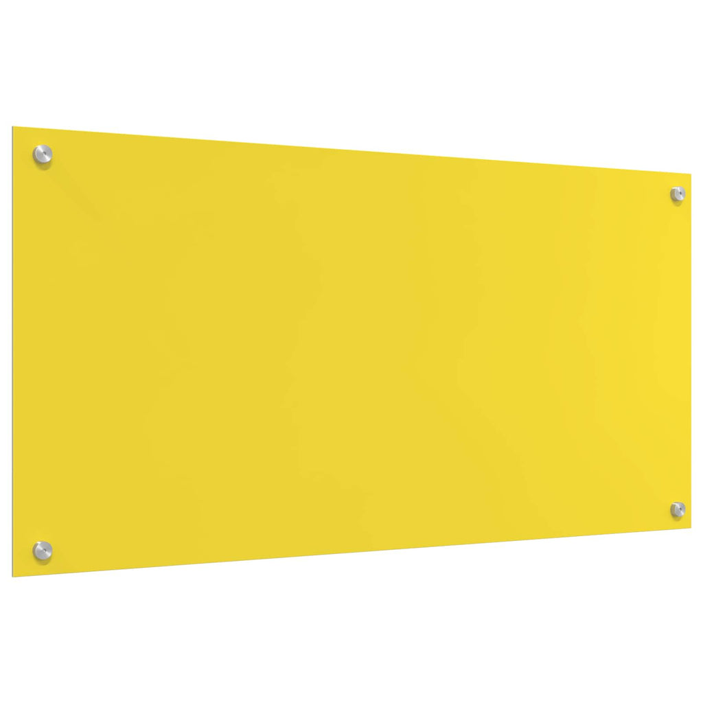 Schienale da cucina Giallo 100 x 50 cm vetro temperato