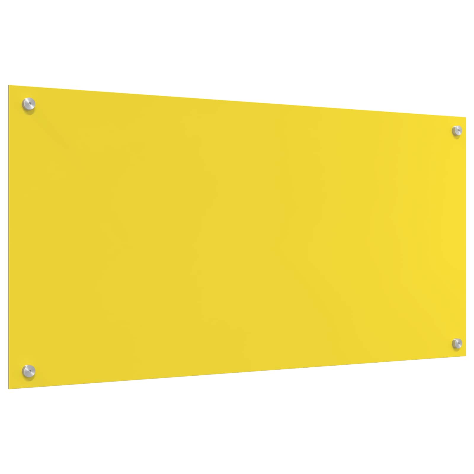Schienale da cucina Giallo 100 x 50 cm vetro temperato