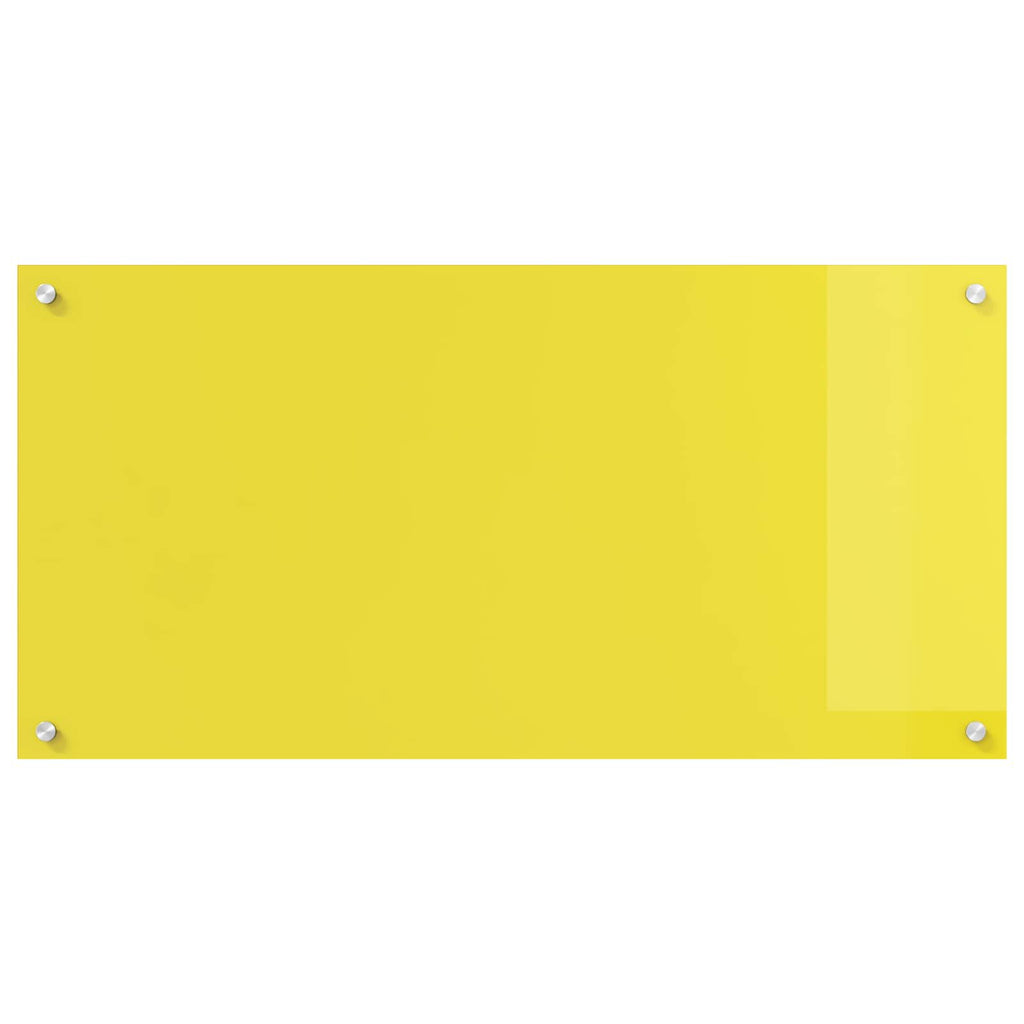 Schienale da cucina Giallo 100 x 50 cm vetro temperato