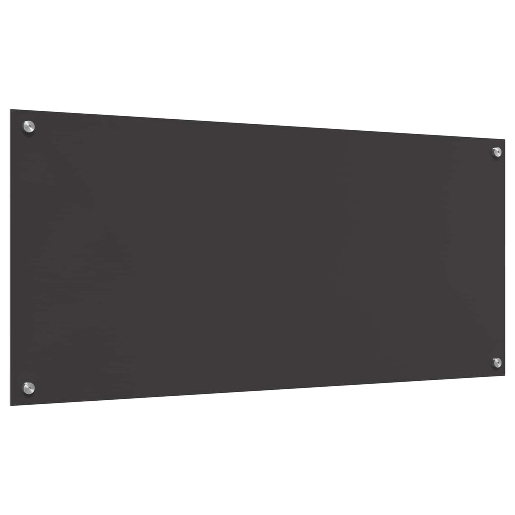 Schienale da cucina Grigio scuro 110 x 50 cm vetro temperato