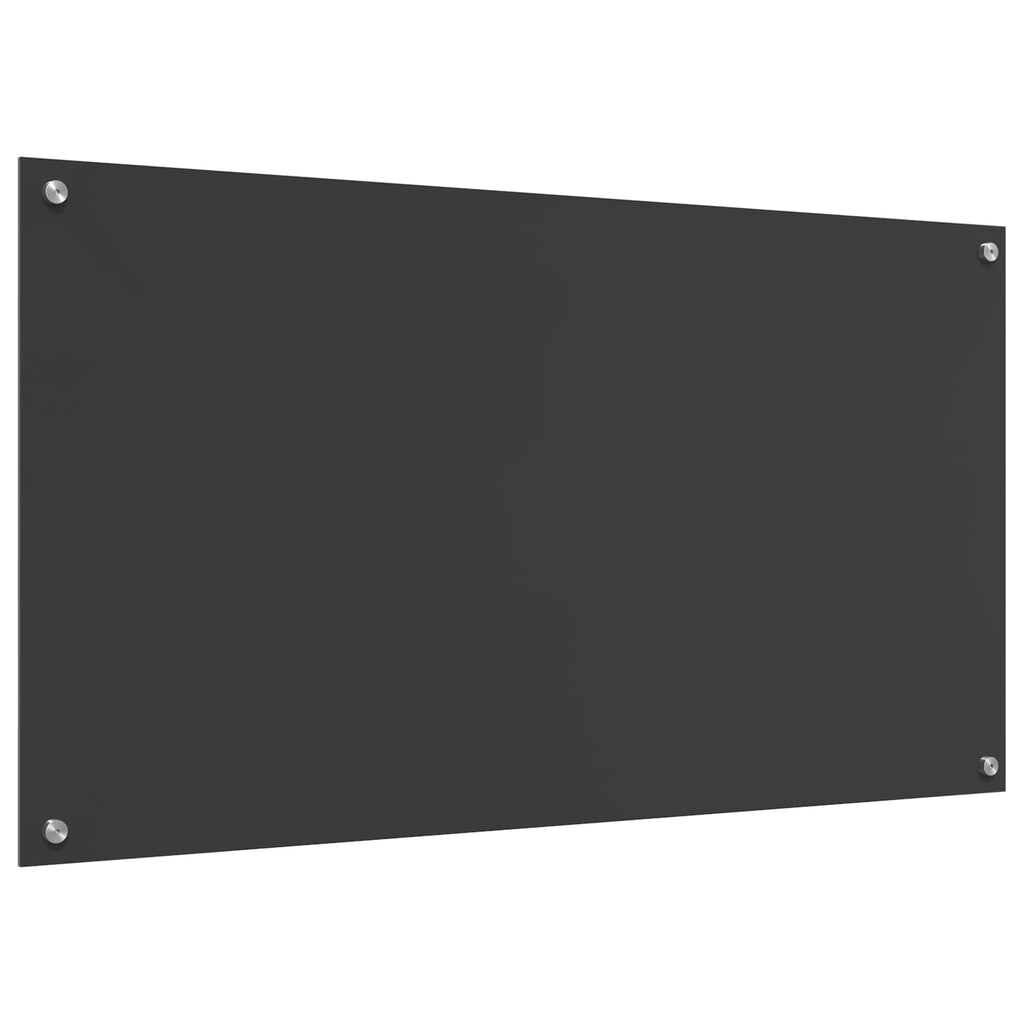 Schienale da cucina Grigio scuro 110 x 60 cm vetro temperato