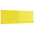 Schienale da cucina Giallo 120 x 40 cm vetro temperato