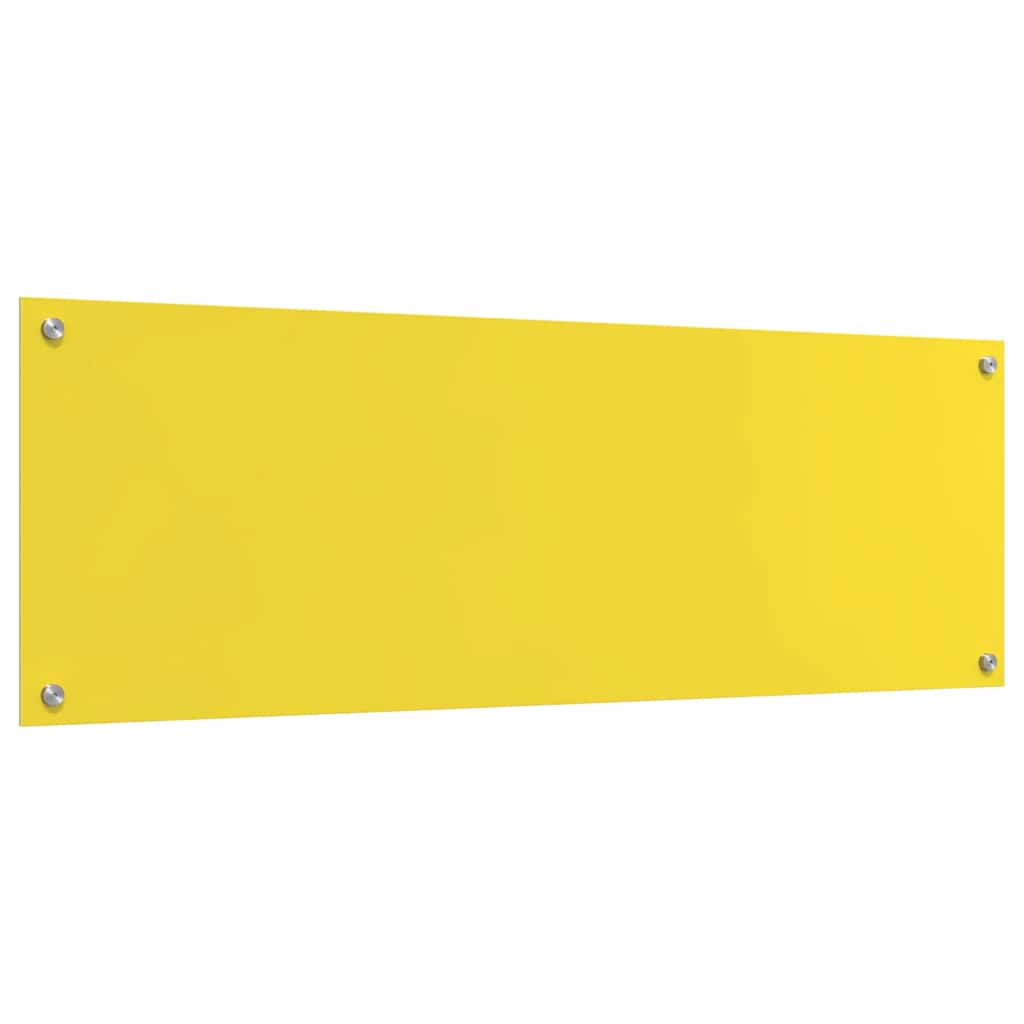 Schienale da cucina Giallo 120 x 40 cm vetro temperato