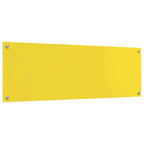 Schienale da cucina Giallo 120 x 40 cm vetro temperato
