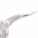 Teschio di toro Argento 49 x 10 x 36 cm Alluminio