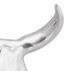 Teschio di toro Argento 34 x 13 x 53 cm Alluminio