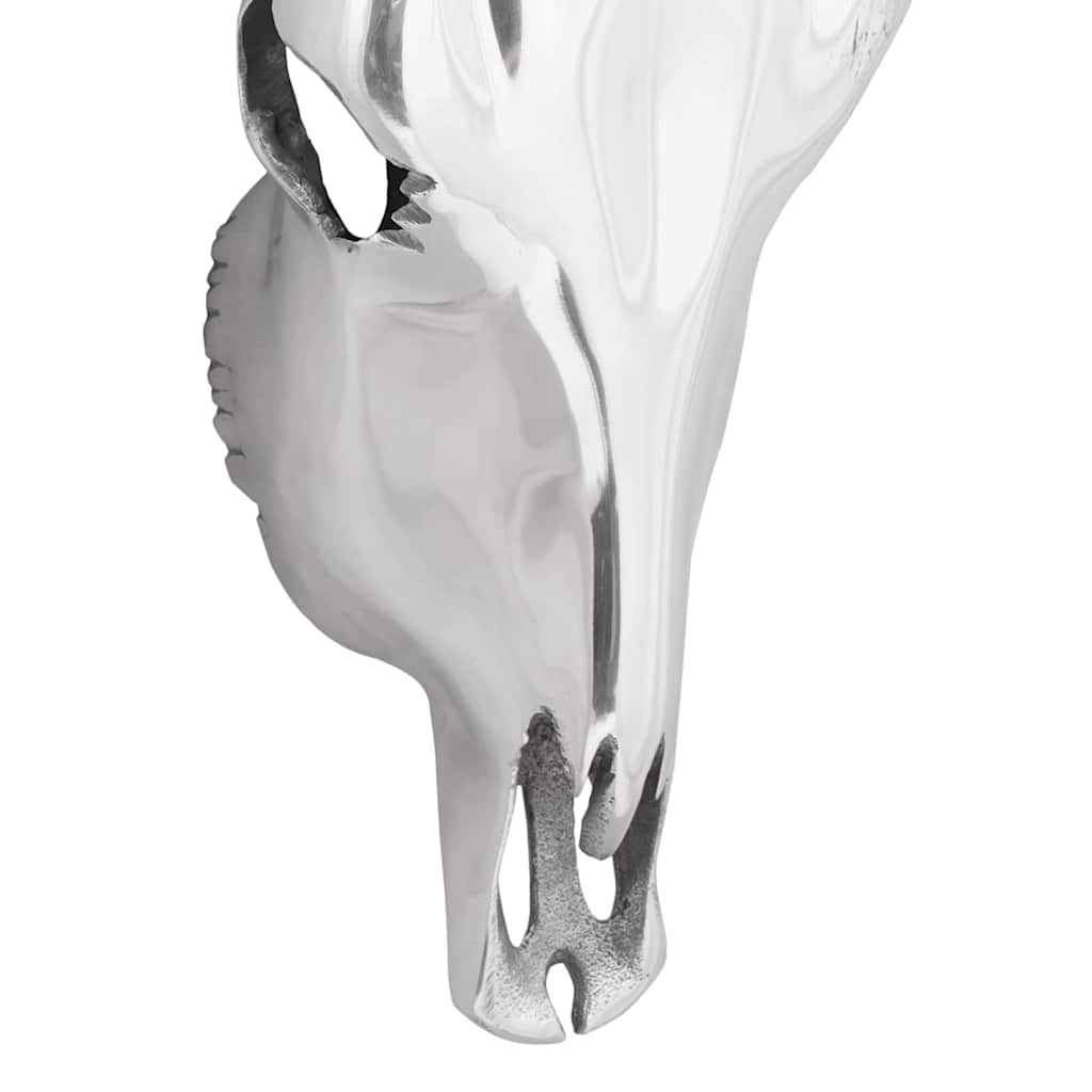 Teschio di toro Argento 34 x 13 x 53 cm Alluminio
