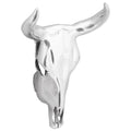 Teschio di toro Argento 34 x 13 x 53 cm Alluminio