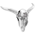 Teschio di toro Argento 34 x 13 x 53 cm Alluminio