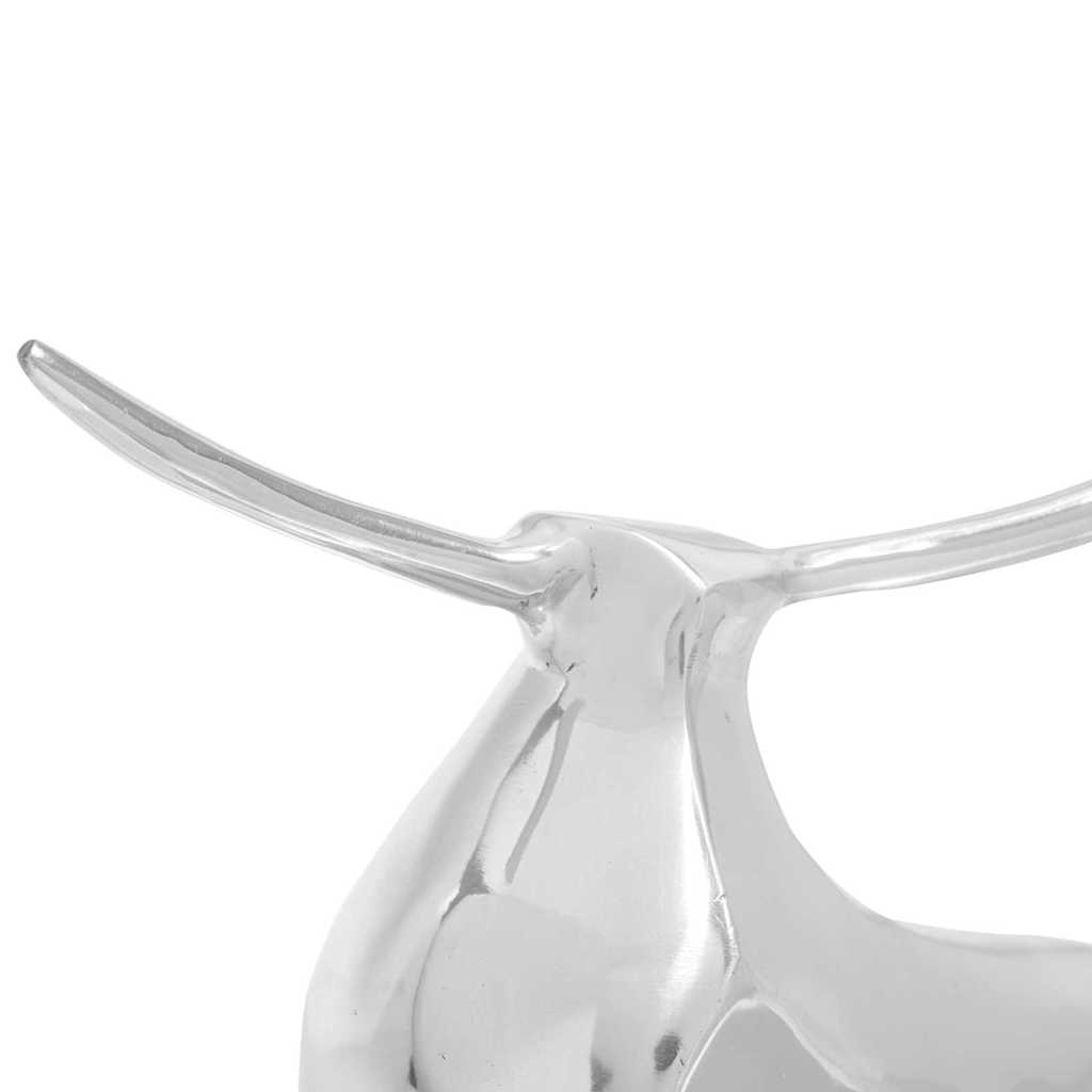 Scultura di toro Argento 37 x 44 x 17 cm Alluminio