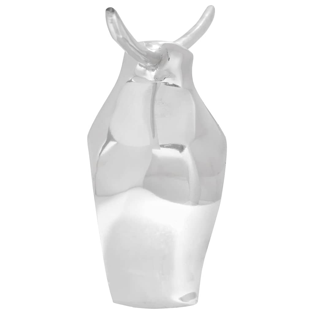 Scultura di toro Argento 37 x 44 x 17 cm Alluminio