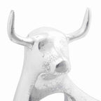 Scultura di toro Argento 22 x 9,5 x 34 cm Alluminio