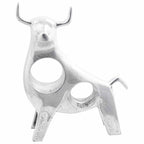 Scultura di toro Argento 22 x 9,5 x 34 cm Alluminio