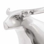 Scultura di toro Argento 20 x 17 x 23 cm Alluminio