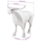 Scultura di toro Argento 20 x 17 x 23 cm Alluminio