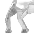 Scultura di toro Argento 74 x 23 x 30 cm Alluminio