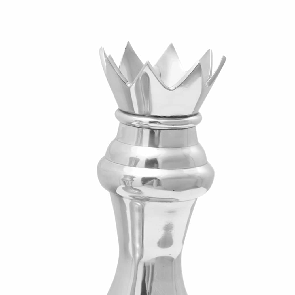 Sculture 2 pcs Argento 17 x 17 x 42 cm Alluminio