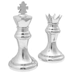 Sculture 2 pcs Argento 17 x 17 x 42 cm Alluminio