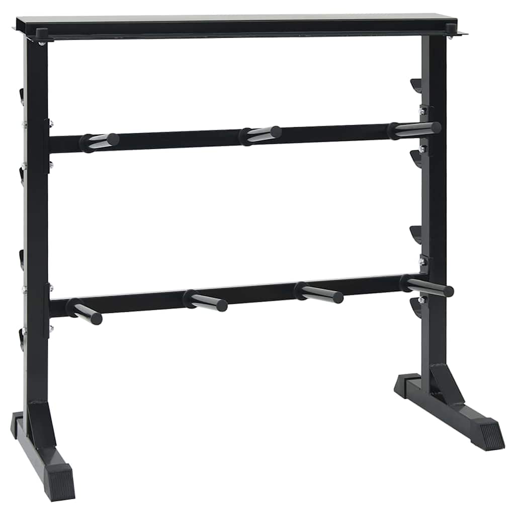 Ripiano per Manubri Nero 99 x 45 x 95,5 cm