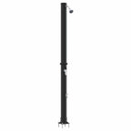 Doccia Solare da Esterno Nero 217 cm PVC e Alluminio