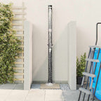 Doccia Solare da Esterno Nero 217 cm PVC e Alluminio