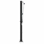 Doccia Solare da Esterno Nero 217 cm PVC e Alluminio