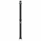 Doccia Solare da Esterno Nero 217 cm PVC e Alluminio