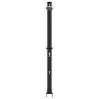Doccia Solare da Esterno Nero 217 cm PVC e Alluminio