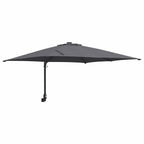 Ombrello da giardino Antracite 248,5 x 247,5 x 160 cm