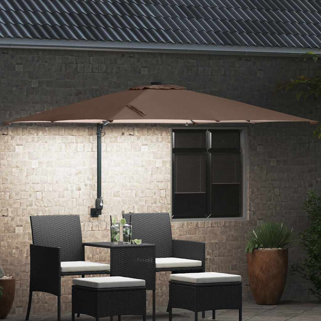 Ombrello da giardino Talpa 248,5 x 247,5 x 160 cm