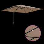 Ombrello da giardino Talpa 248,5 x 247,5 x 160 cm
