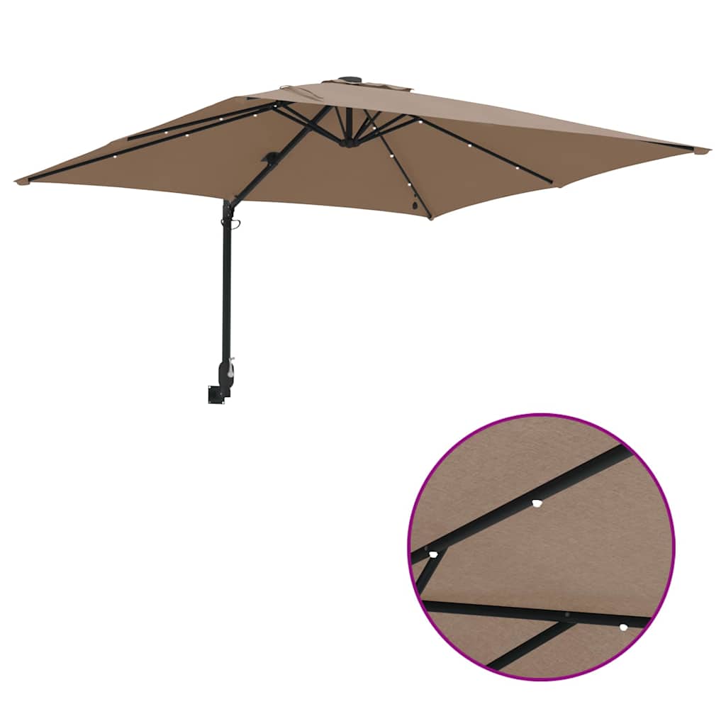 Ombrello da giardino Talpa 248,5 x 247,5 x 160 cm