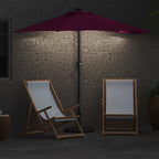 Ombrello da giardino Rosso Bordeaux 294 x 150 x 223 cm