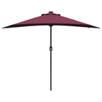 Ombrello da giardino Rosso Bordeaux 294 x 150 x 223 cm
