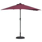 Ombrello da giardino Rosso Bordeaux 294 x 150 x 223 cm