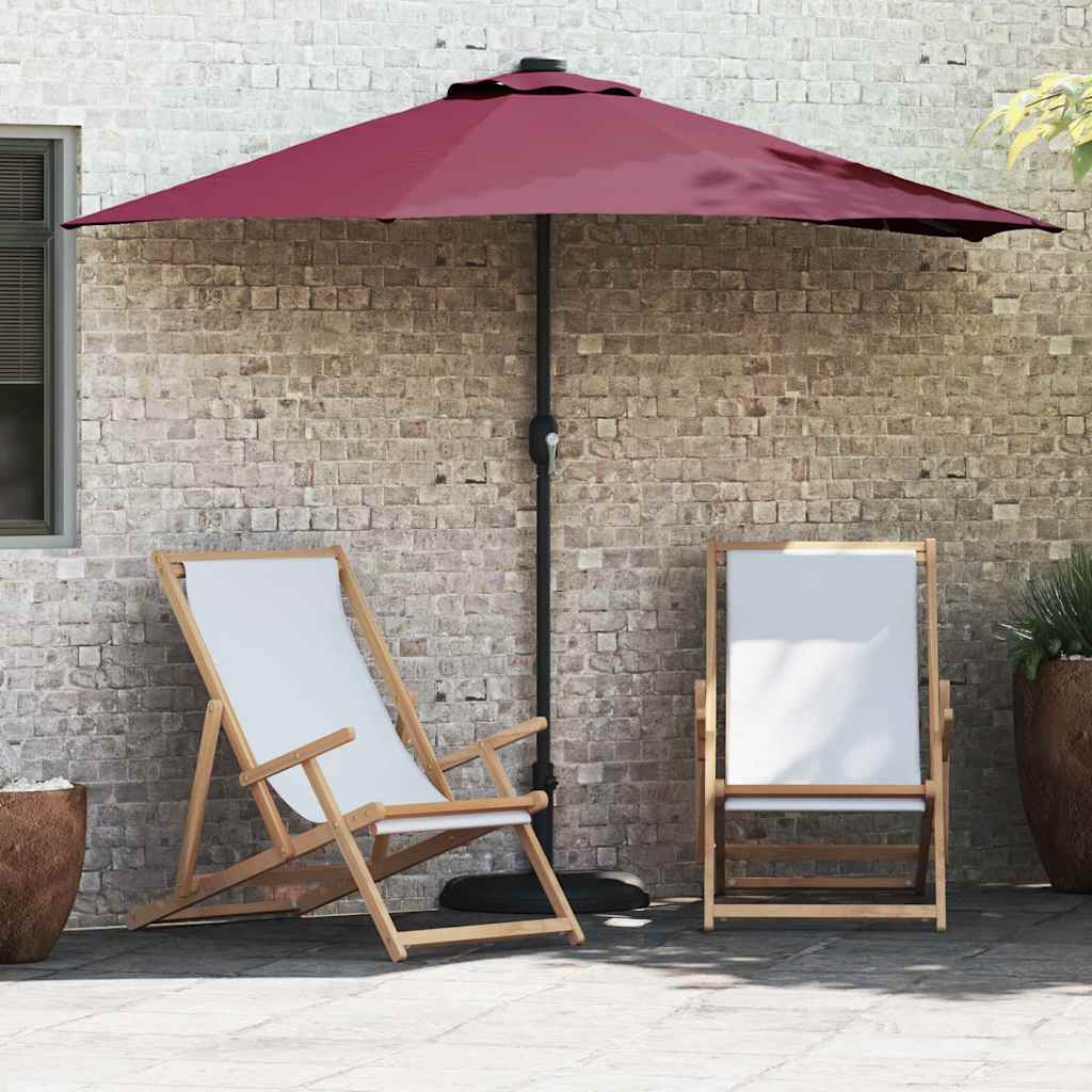 Ombrello da giardino Rosso Bordeaux 294 x 150 x 224 cm