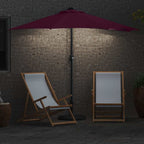 Ombrello da giardino Rosso Bordeaux 294 x 150 x 224 cm