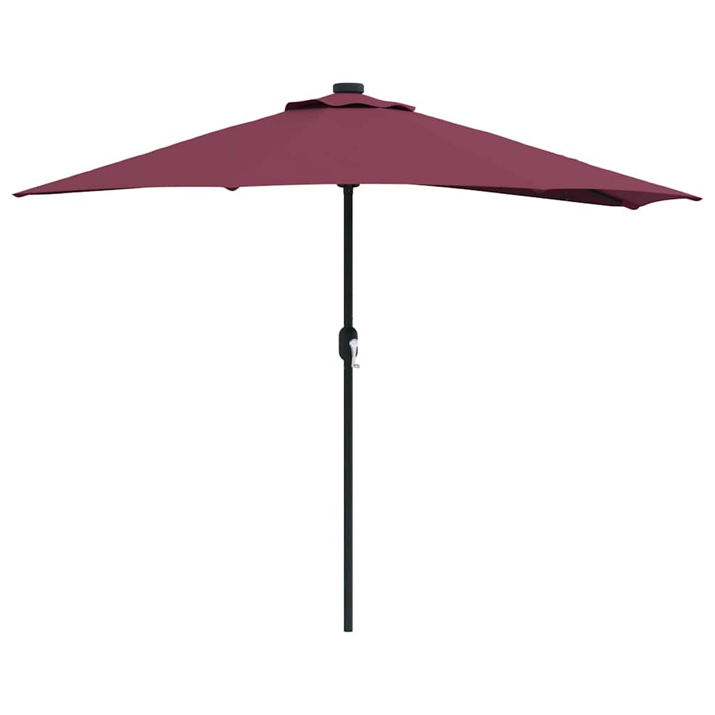 Ombrello da giardino Rosso Bordeaux 294 x 150 x 224 cm