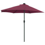 Ombrello da giardino Rosso Bordeaux 294 x 150 x 224 cm